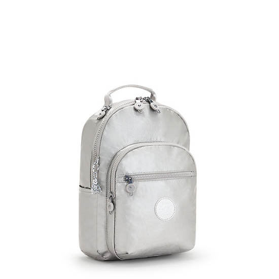 Kipling Seoul Small Metallic Tablet Backpacks Bright Metallic | AU 1611NW